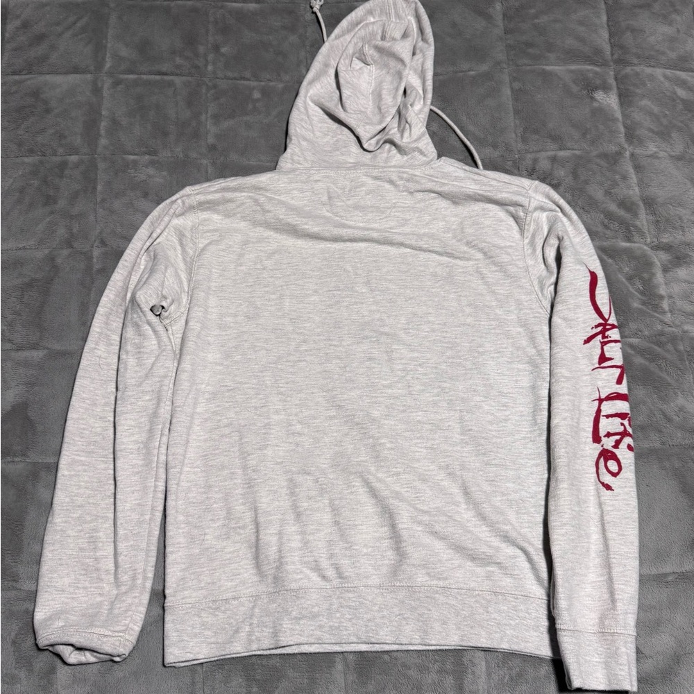 White Salt Life Hoodie with Red Salt Life Print